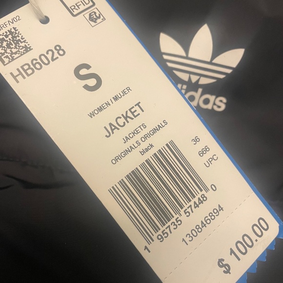 Adidas Originals Womens Winter Zip Up Hooded Cropped Jacket S - Picture 4 of 4